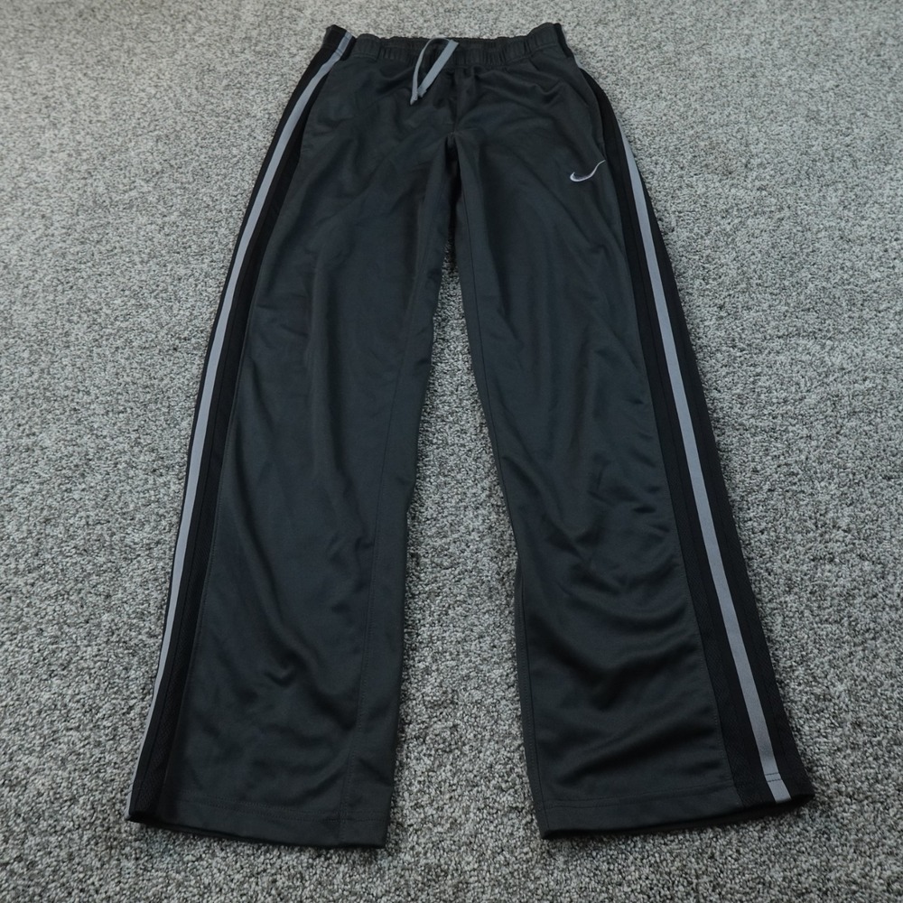 Nike Pants Mens M Gray Swoosh Drawstring Jogger Workout Gym Sweatpants Train Run